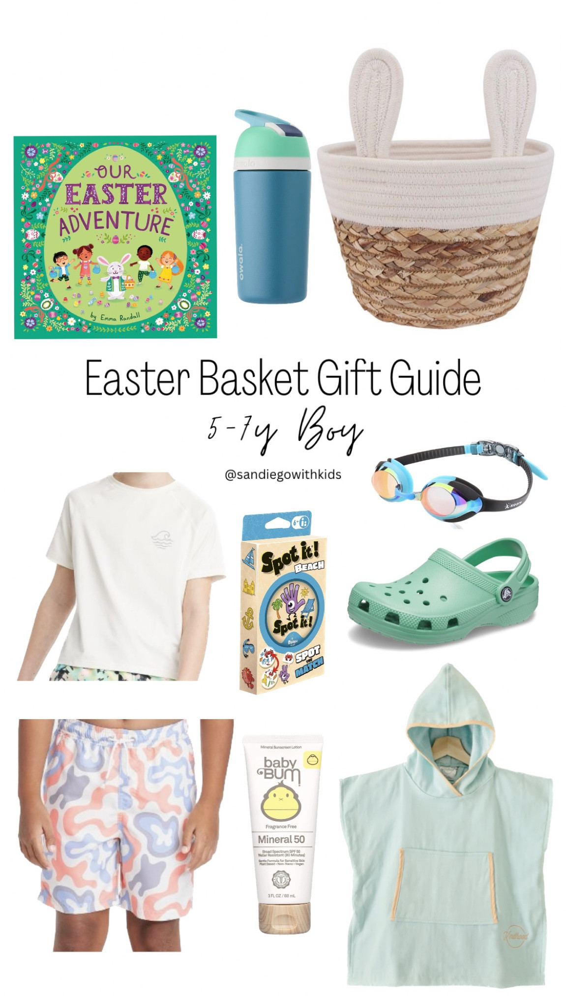 Easter Basket Gift Guide 5-7y Boy (Poncho is Kindhood)