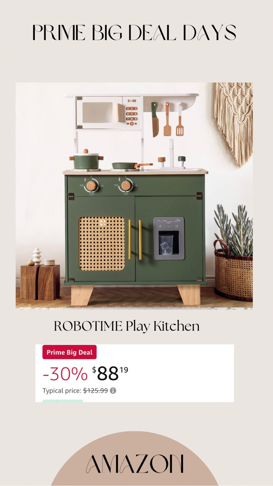 Amazon prime toddler play kitchen!
•••
Amazon prime finds | pretend play | kids play kitchen | big deal days | prime kids finds | prime toddler finds

#LTKxPrime #LTKsalealert #LTKkids