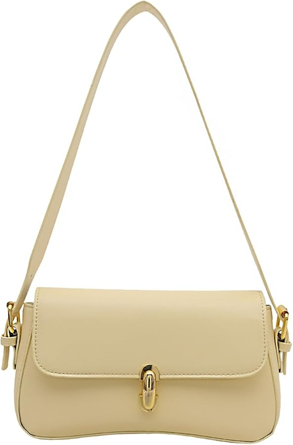Small Handbags for Women Vegan Leather Shoulder Purses Flap Underarm Hobo Bags with Adjustable St... | Amazon (US)