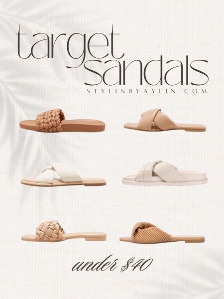 Target sandals, under $40, spring style #StylinbyAylin 

#LTKunder50 #LTKSeasonal #LTKshoecrush