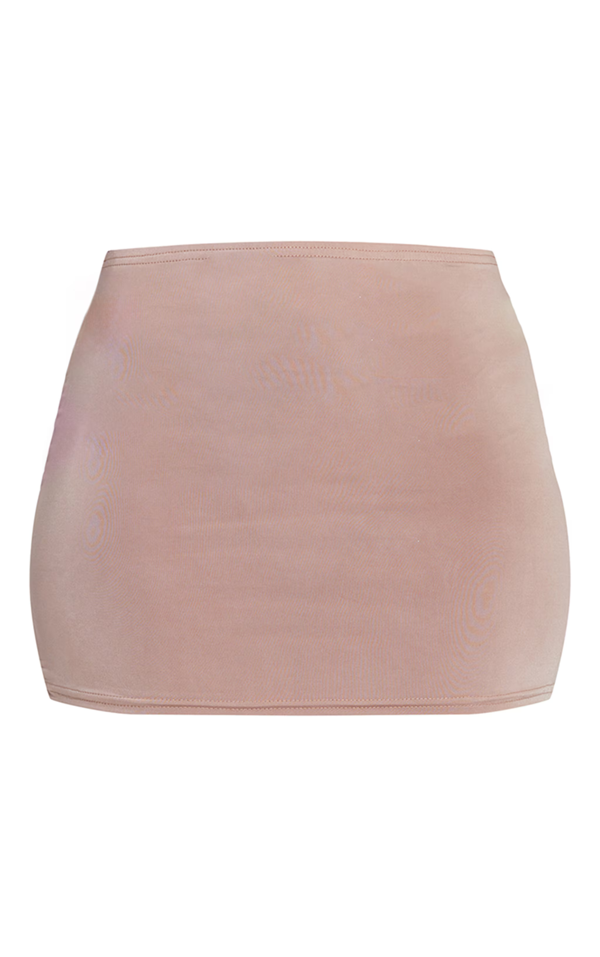 Shape Taupe Slinky Cowl Low Rise Mini Skirt | PrettyLittleThing US