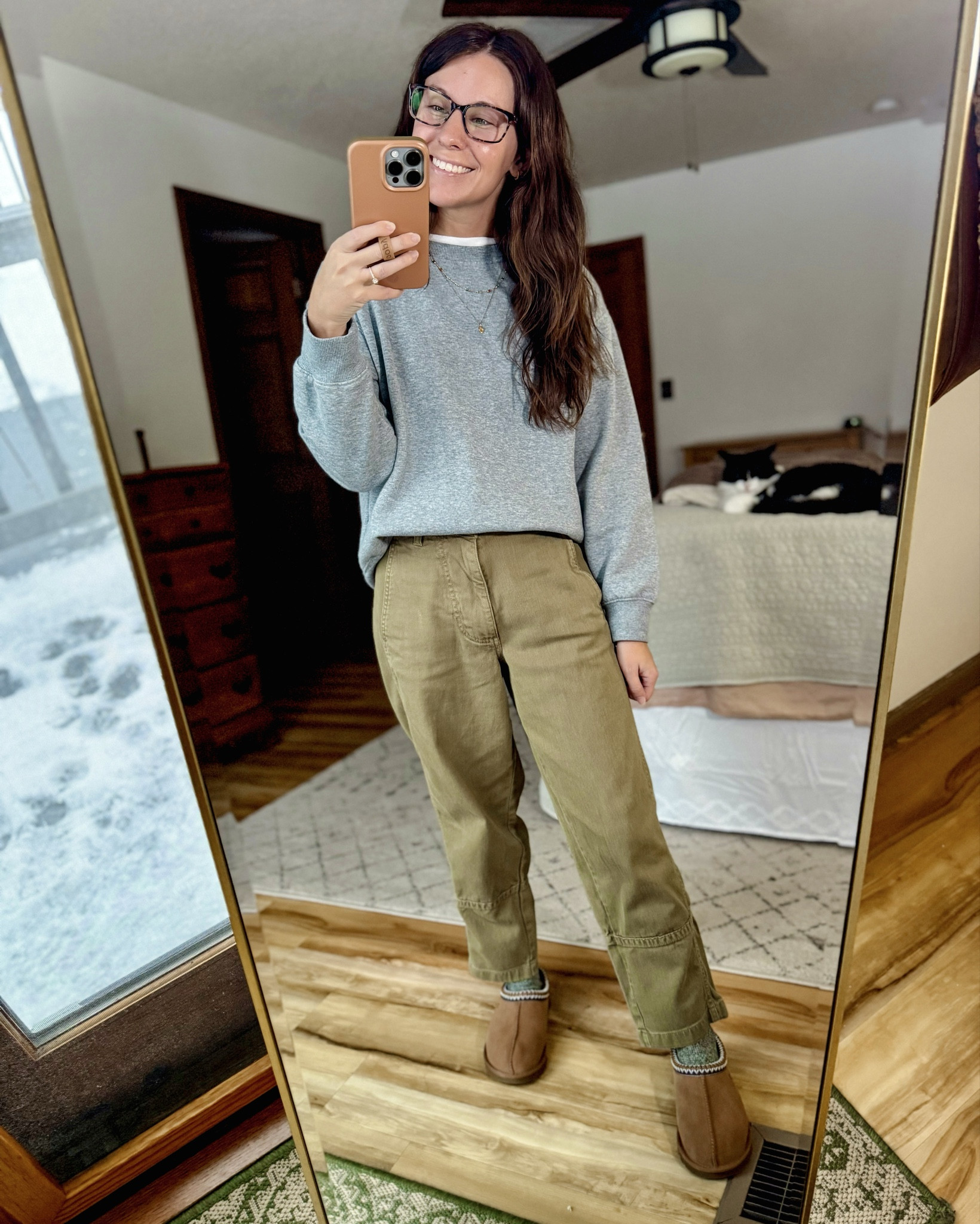 Weston’s medium in my tee (it’s cropped so I sized up), xs in my crewneck sweatshirt and 2 in my pants (I bought them when. I was heavier—I think 0 would fit better now). My ugg Tasman’s are size 6 and I also linked more affordable ones. 

#LTKgrwm #LTKootd #LTKPetite