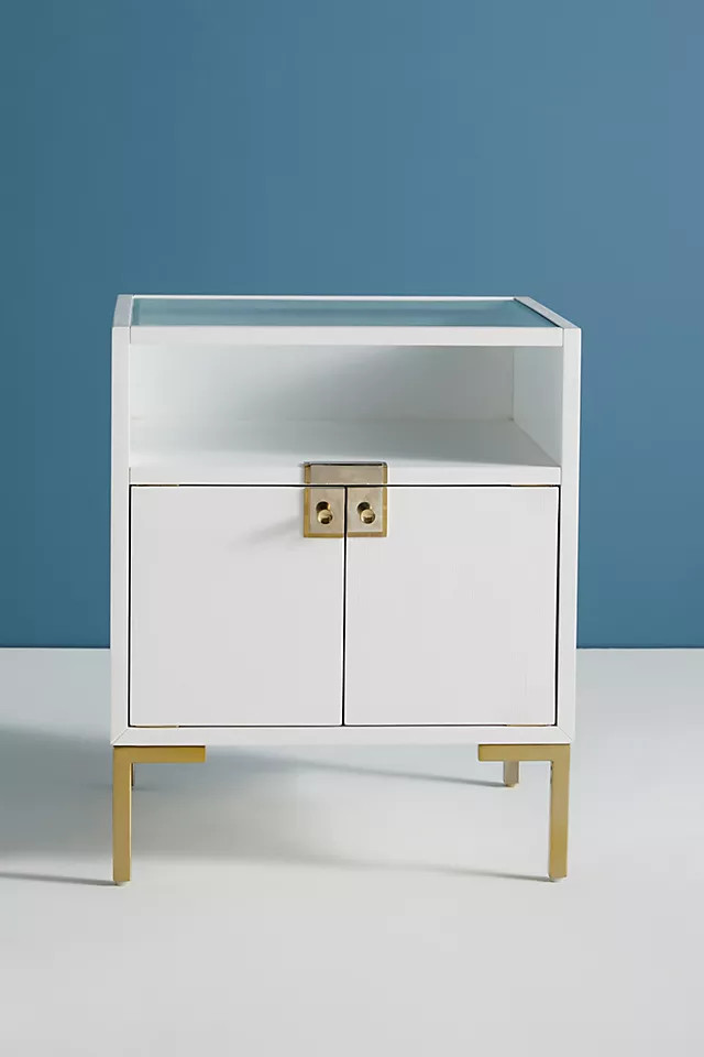 Ingram Glass Top Nightstand | Anthropologie (US)