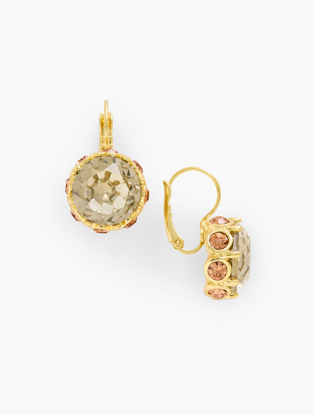 Encrusted Bezel Drop Earring | Talbots