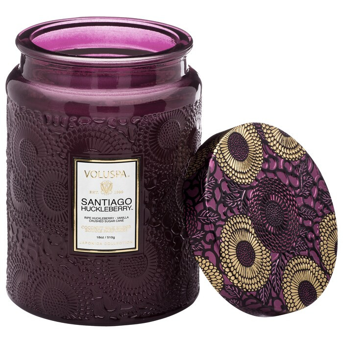 Santiago Huckleberry Glass Jar Candle - VOLUSPA | Sephora | Sephora (US)