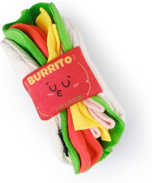 CHEWFFON Burrito Dog Toy, Enrichment Crinkle Treat Puzzle Toys, Interactive Nose Work Toy for Bor... | Amazon (US)