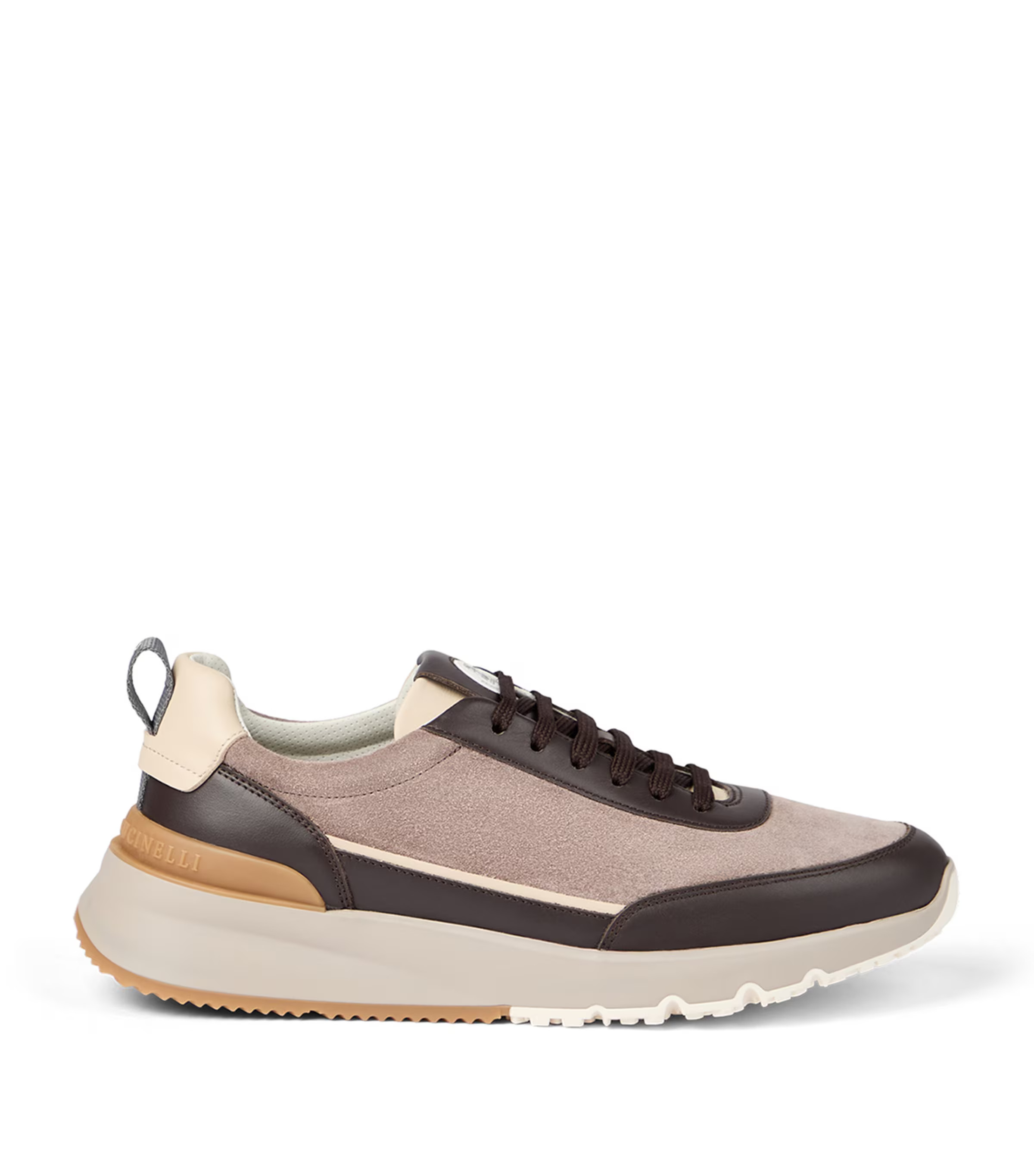 Brunello Cucinelli Suede-Calfskin Runner Sneaker | Harrods (US)