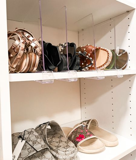 Maximize your space with shelf dividers or clutch organizers for flats! 🥿✨ 

These handy tools ensure efficient organization, leaving you with more room!

#LTKshoecrush #LTKhome #LTKunder50