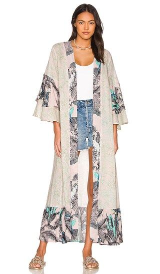 Sienna Kimono in Pink Eden | Revolve Clothing (Global)
