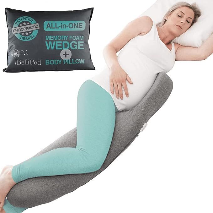 2 in1 Pregnancy Pillows, Chiro Designed Maternity Pillow with 100% Cotton Cover, Pregnancy Body P... | Amazon (US)