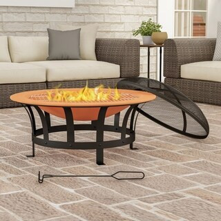 30" Wood Burning Outdoor Fire Pit by Pure Garden - 30 x 30 x 20 | Bed Bath & Beyond