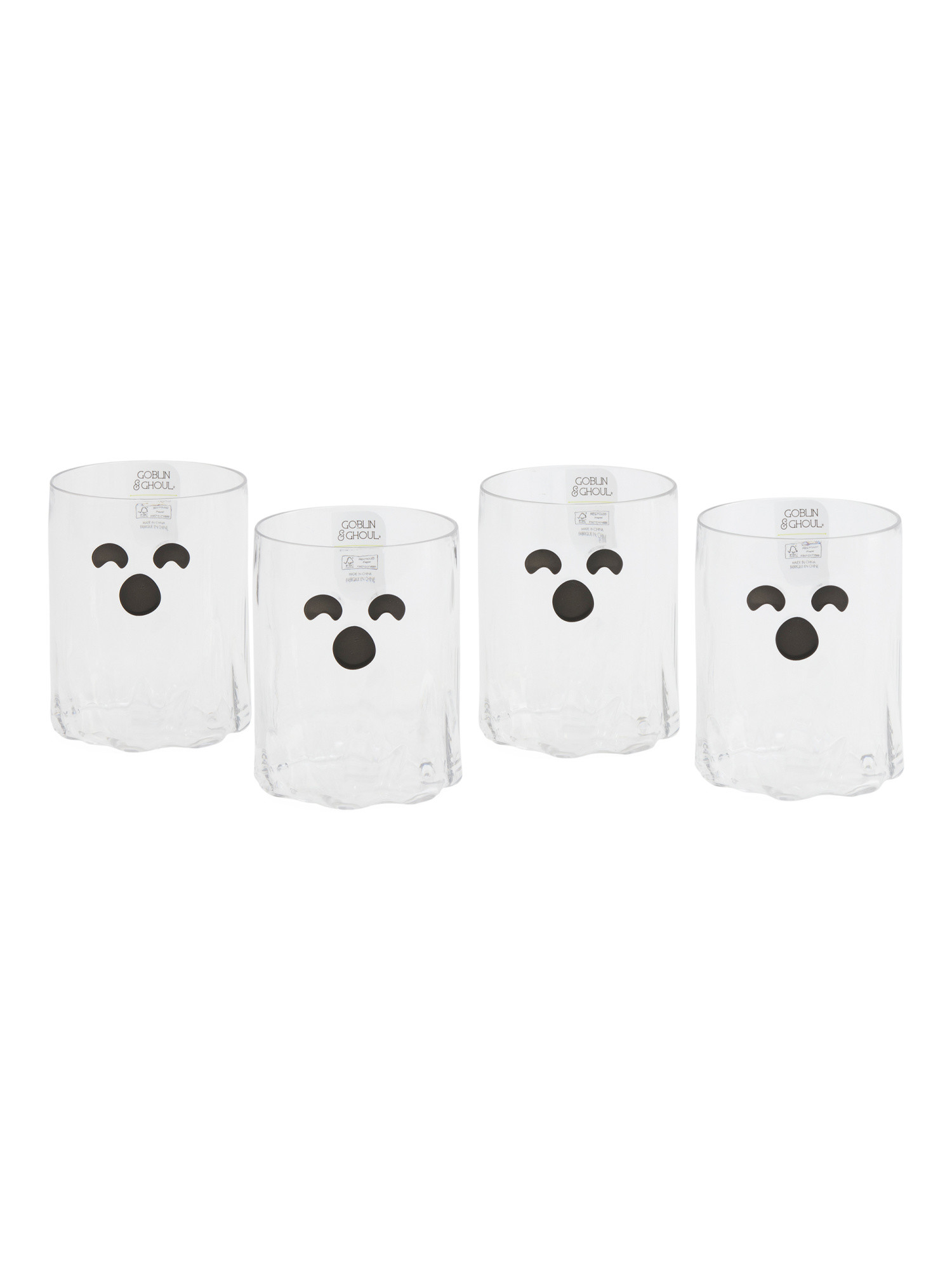 Set Of 4 Ghost Acrylic Glasses | TJ Maxx