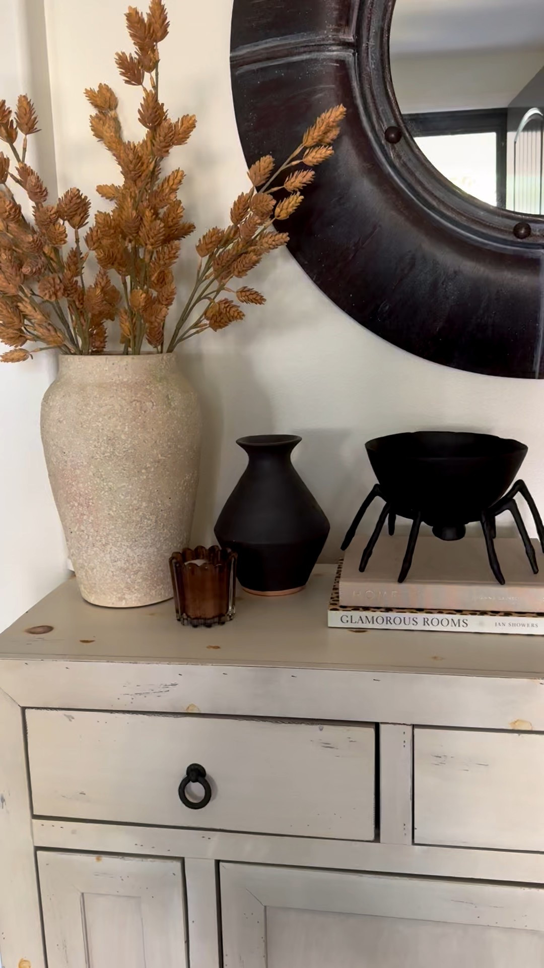 Slowly adding Fall and Halloween decor to our inside! This spider dish has been one of my favorites for years! The kids think it’s the coolest! 