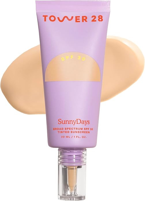 Tower 28 SunnyDays SPF 30 Tinted Moisturizer - 2-in-1 Buildable Coverage Foundation + Mineral Sun... | Amazon (US)