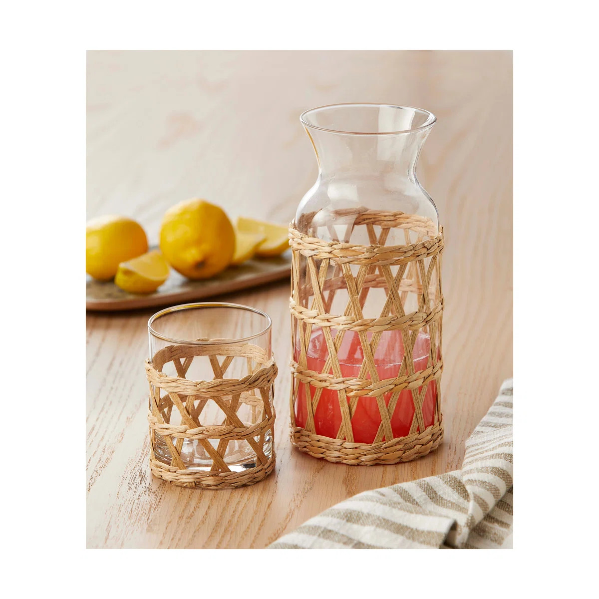 Chastain Island Collection Natural Glass Bottle Carafe | Wayfair North America