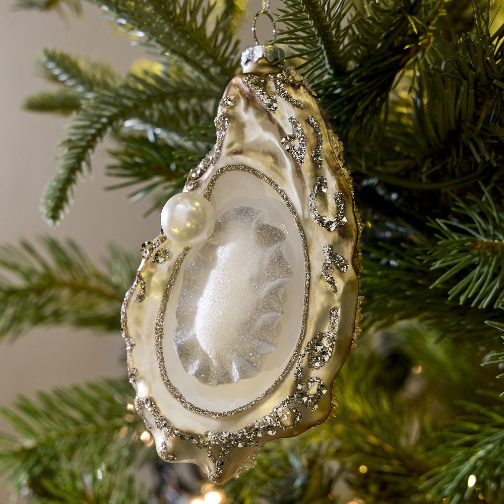 Glass Oyster Ornament | West Elm (US)