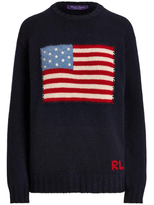 Flag cashmere sweater | Farfetch Global