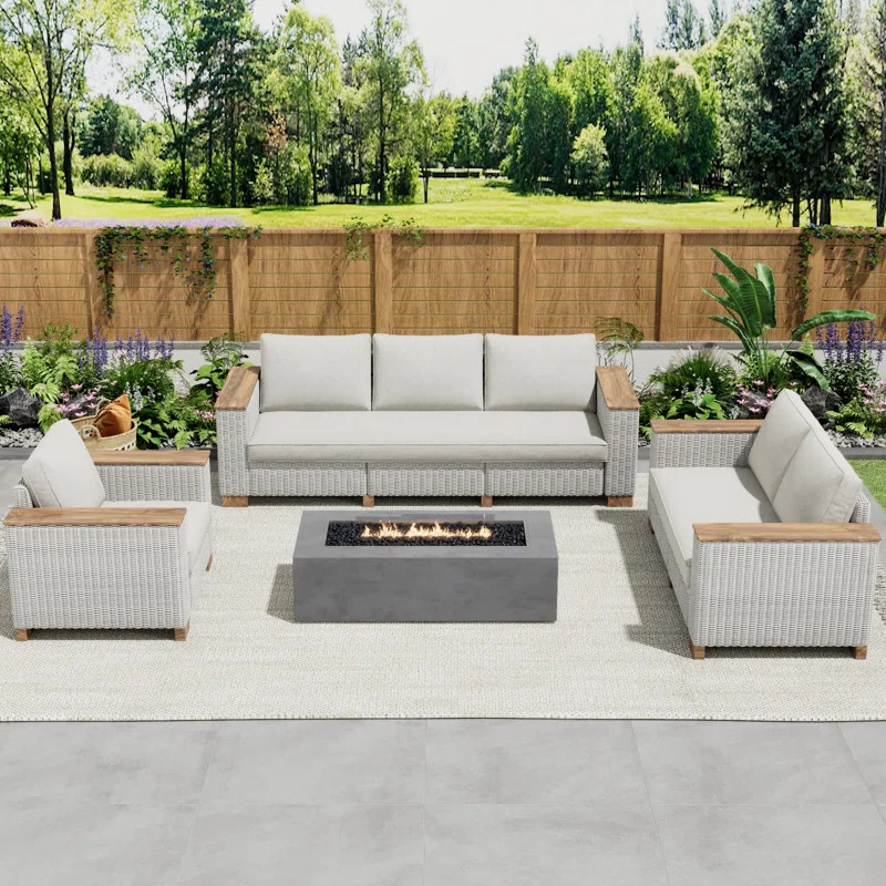 Akosh 6 Piece Sofa Seating Group with Cushions | Wayfair North America