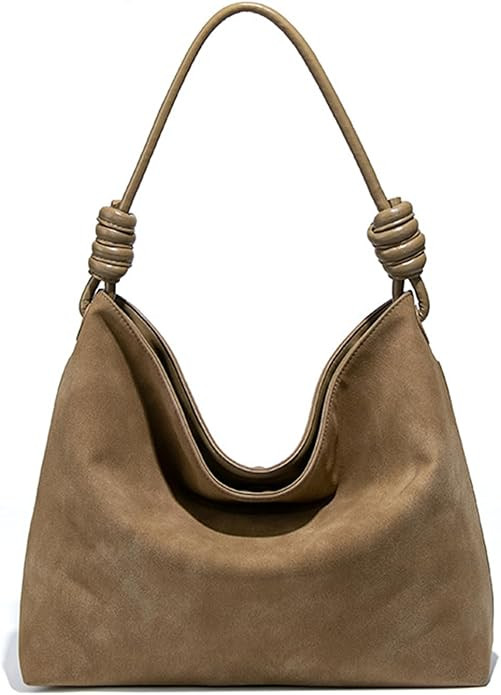 Women’s Soft Suede Hobo Tote – Lightweight Slouchy Shoulder Handbag for Everyday Elegance | Amazon (US)