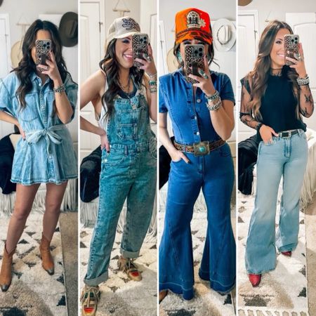 Free people, denim dress, overalls, revolve, overalls, trucker house, hat, wrangler, jeans, denim jumper, denim, romper, western outfit, Nashville, date night, cowgirl, boots, outfit of the day, spring outfit, summer outfit
5/6

#LTKstyletip #LTKparties #LTKFestival