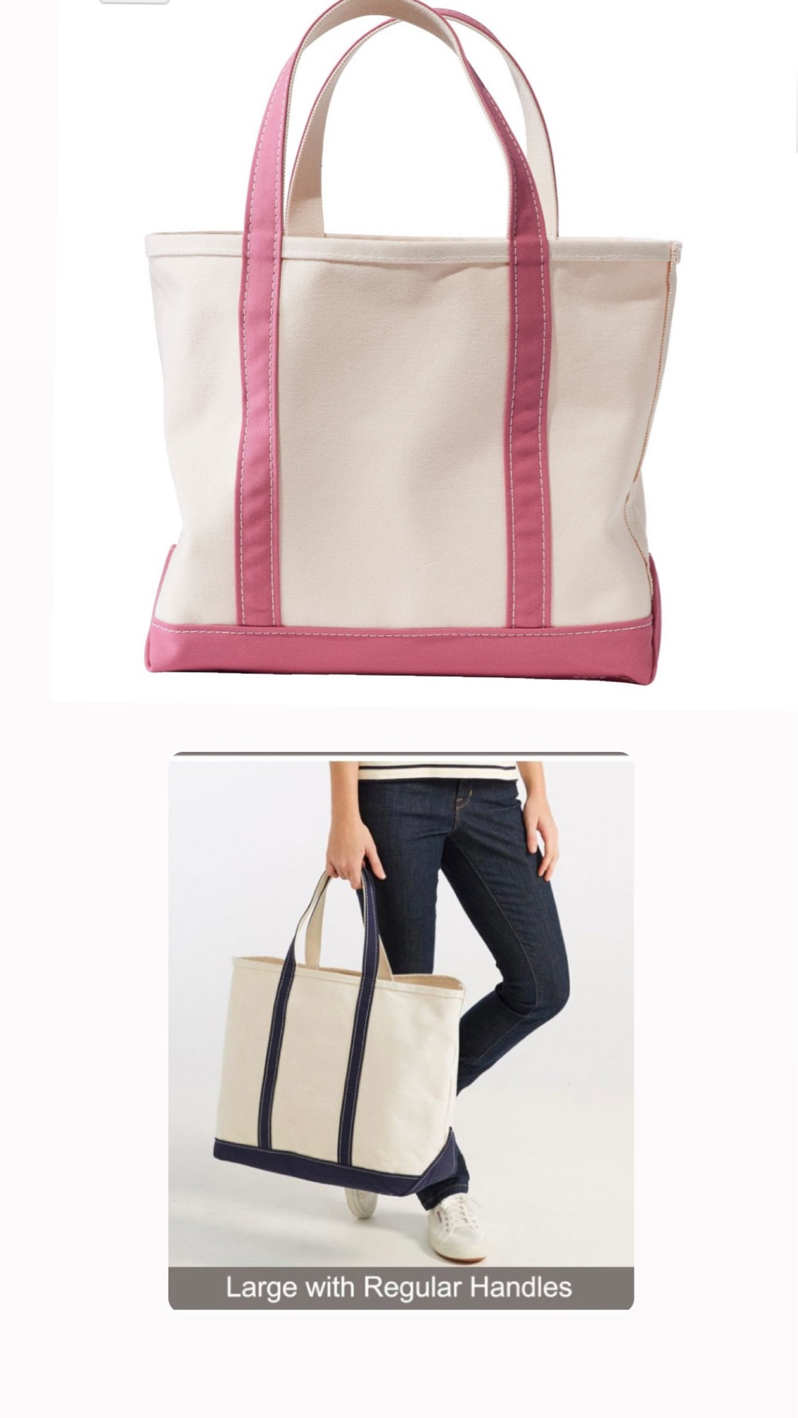 Details on my puppy’s boat & tote! Vintage Rose in size Large with regular handles  

#LTKtravel #LTKfamily #LTKfindsunder50