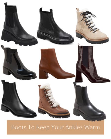 Booties to keep your ankles warm and dry in the winter 

#LTKworkwear #LTKSeasonal #LTKshoecrush