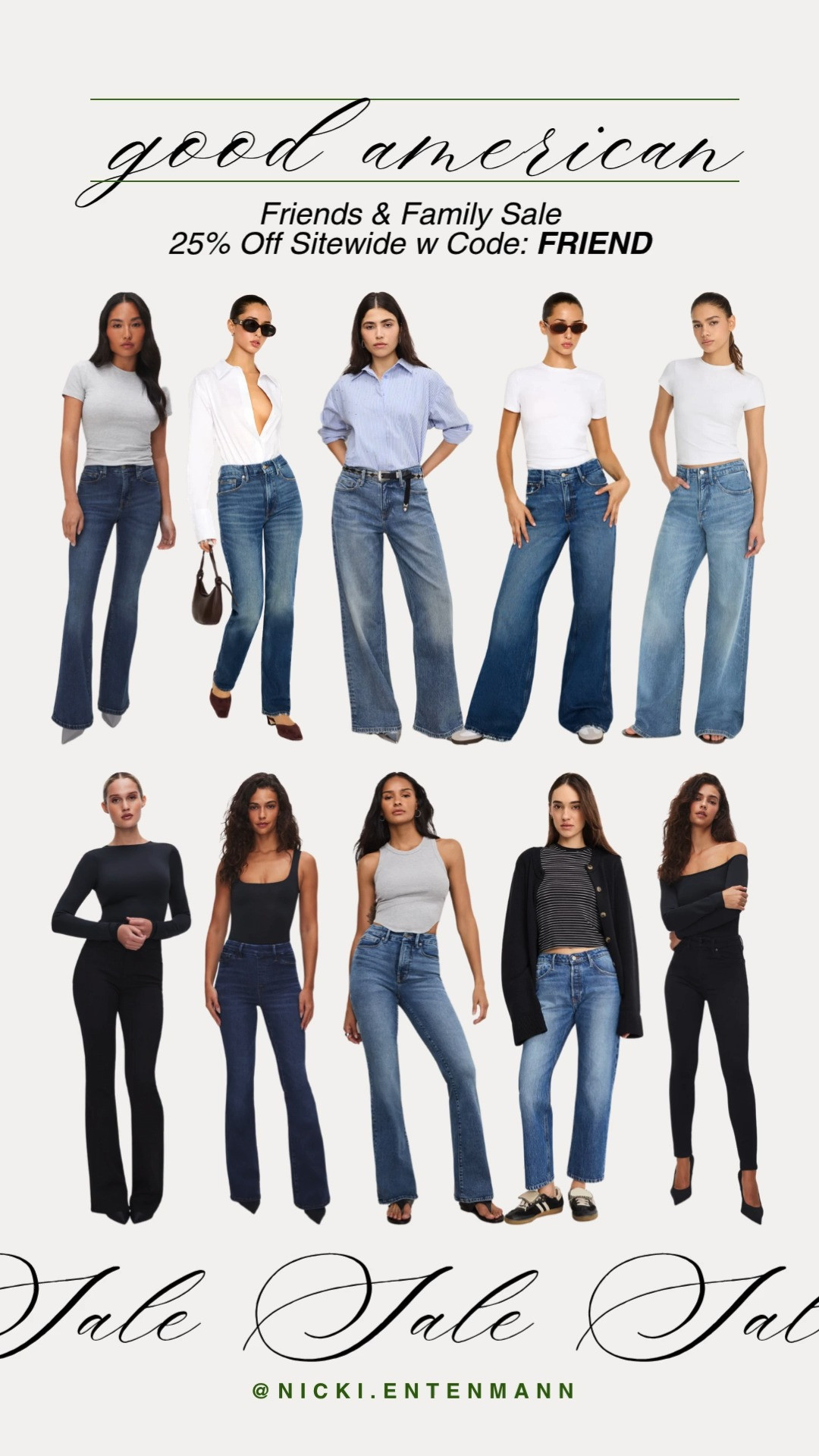 This Good American Friends and Family Sale is the perfect time to invest in premium denim that actually fits like a glove! Use the code FRIEND at checkout to score 25% off sitewide on everything from classic high-waisted flares to the perfect everyday skinny jeans. These styles are designed to flatter every curve, so head to the link in my bio to find your new favorite pair before the sale wraps up!

#GoodAmerican #FriendsAndFamilySale #GoodSquad #DenimSale #PremiumDenim #SizeInclusiveFashion #SpringFashion2026 #SaleAlert #OOTD #JeansThatFit #WardrobeEssentials #ShoppingHaul 

 #LTKootd #LTKmomlife #LTKSaleAlert