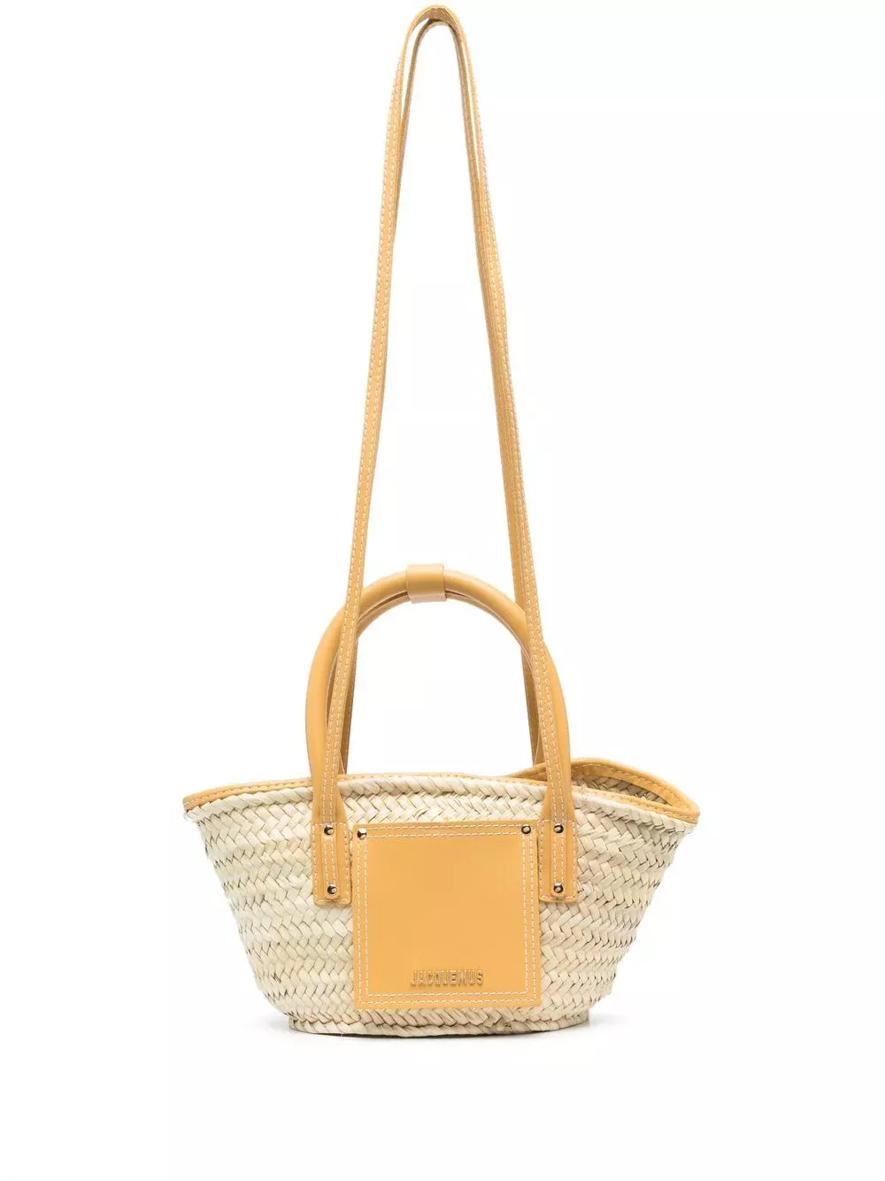 logo-embroidered raffia tote bag curated on LTK