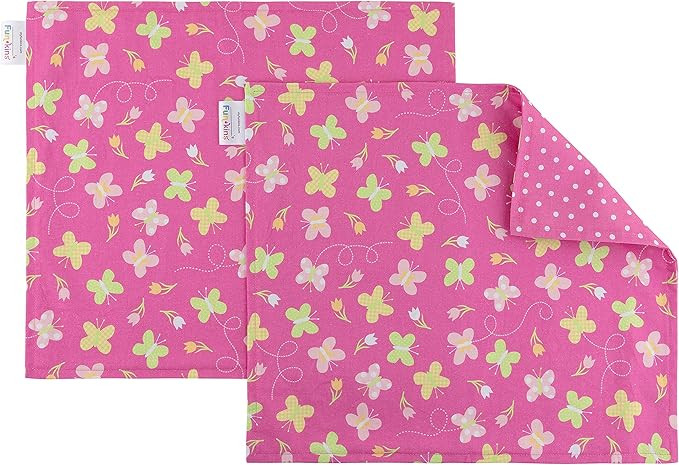 Funkins Reusable Cloth Placemats for Kids & Lunch Boxes | Reusable, Eco-Friendly | 15"x13", 2-ply... | Amazon (US)