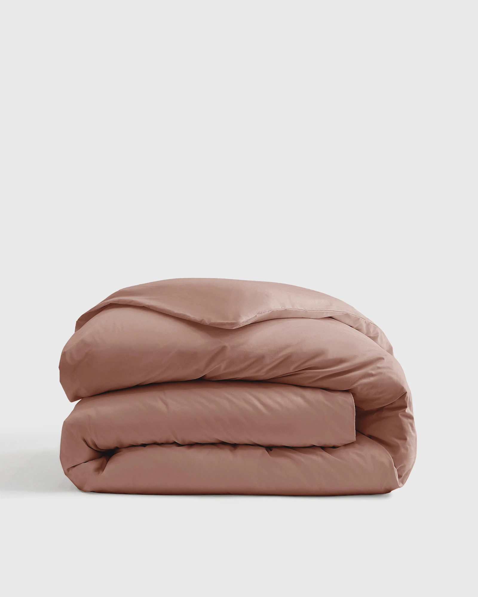 Classic Organic Percale Duvet Cover in Clay | Quince