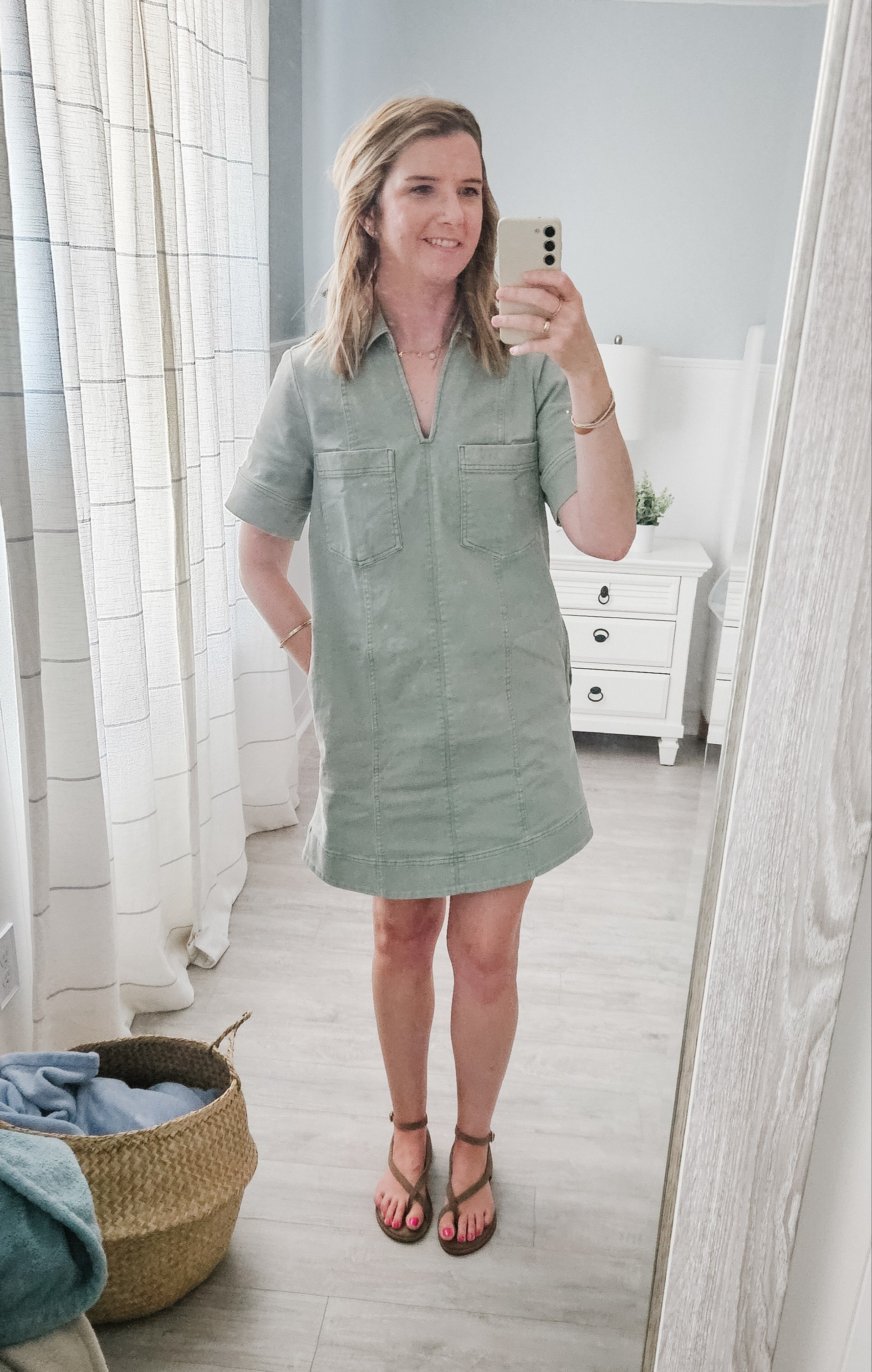 My favorite new Banana Republic dress and Target sandals! 

#LTKgrwm #LTKSaleAlert #LTKmomlife