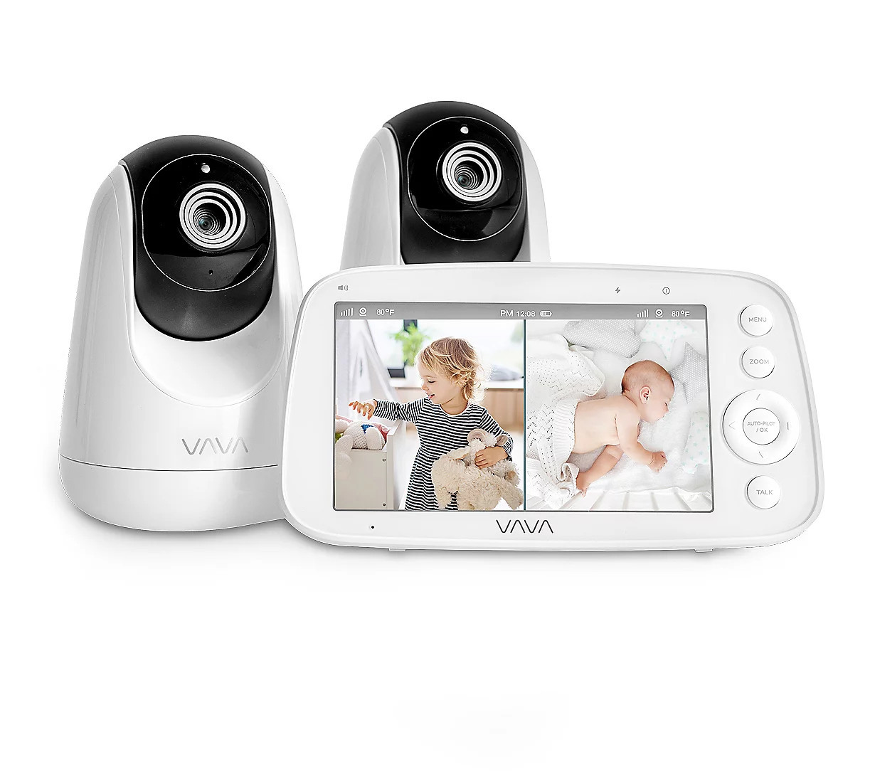 VAVA 5"" 720P Video Baby Monitor with Split Scre n | QVC