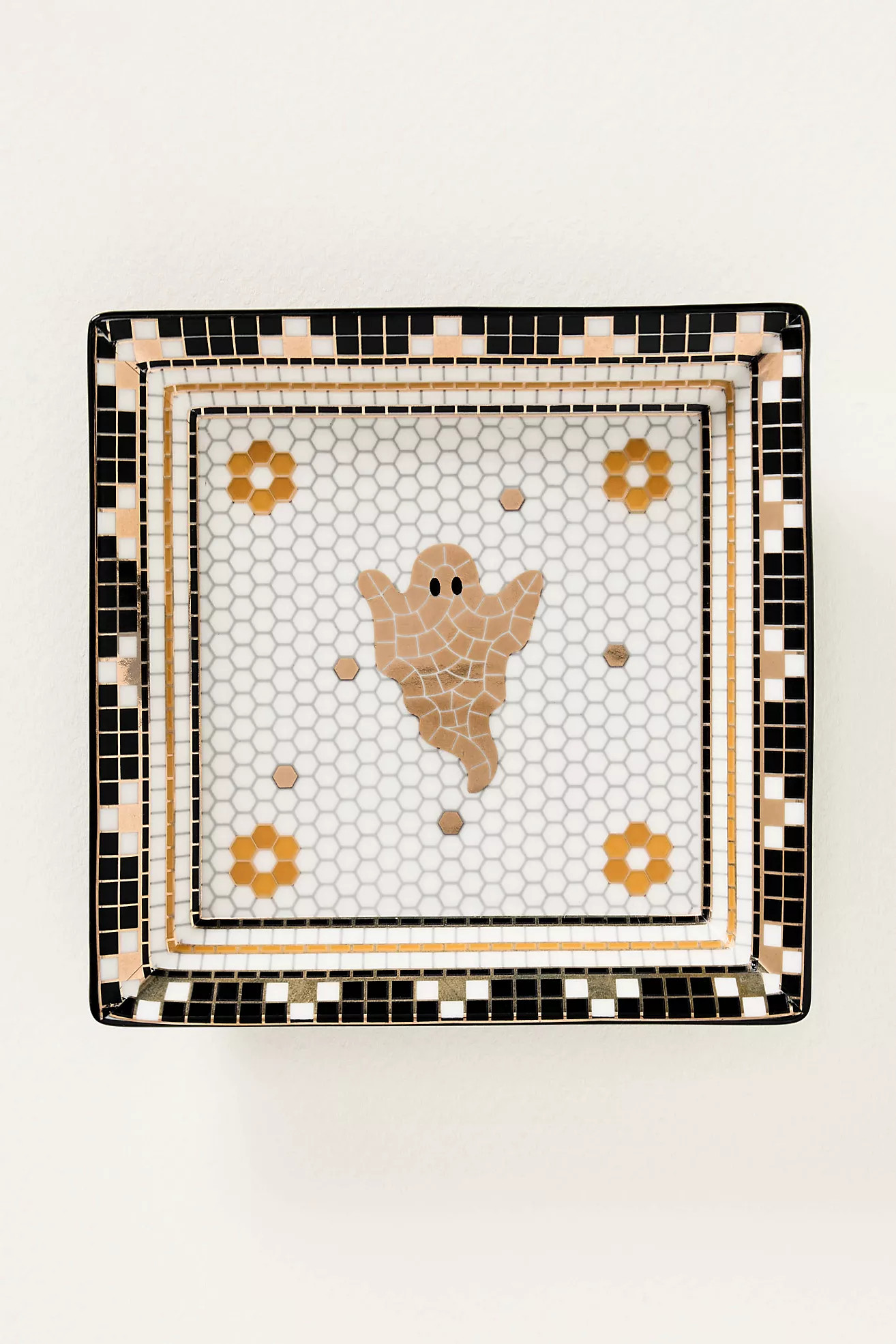 Bistro Tile 24k Gold Accent Halloween Vanity Tray | Anthropologie (US)