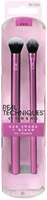 Real Techniques Eyeshadow Makeup Brush Set, Easily Shade and Blend, 2 Count, Packaging and Handle... | Amazon (US)