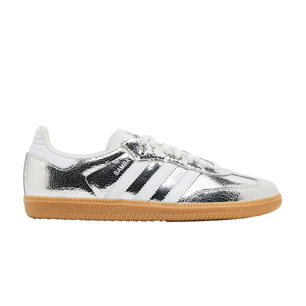 Adidas Wmns Samba OG 'Cracked Metallic Pack - Silver' | Women's Size 11.5 | GOAT