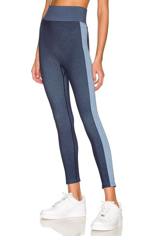 THE UPSIDE Circular Knit Midi Pant in Blue from Revolve.com | Revolve Clothing (Global)