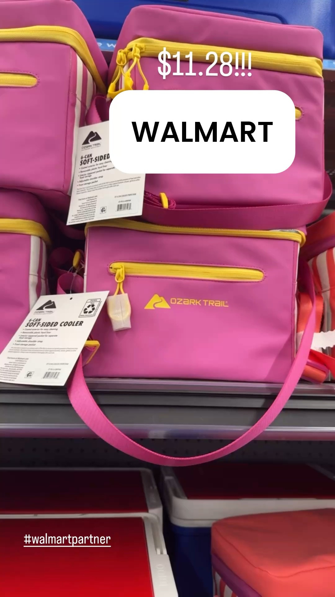 Walmart 6 can portable cooler
