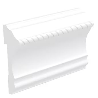 Royal Building Products 2-5/8-in x 8-ft Unfinished PVC Beaded 7858 Chair Rail Moulding | Lowe's