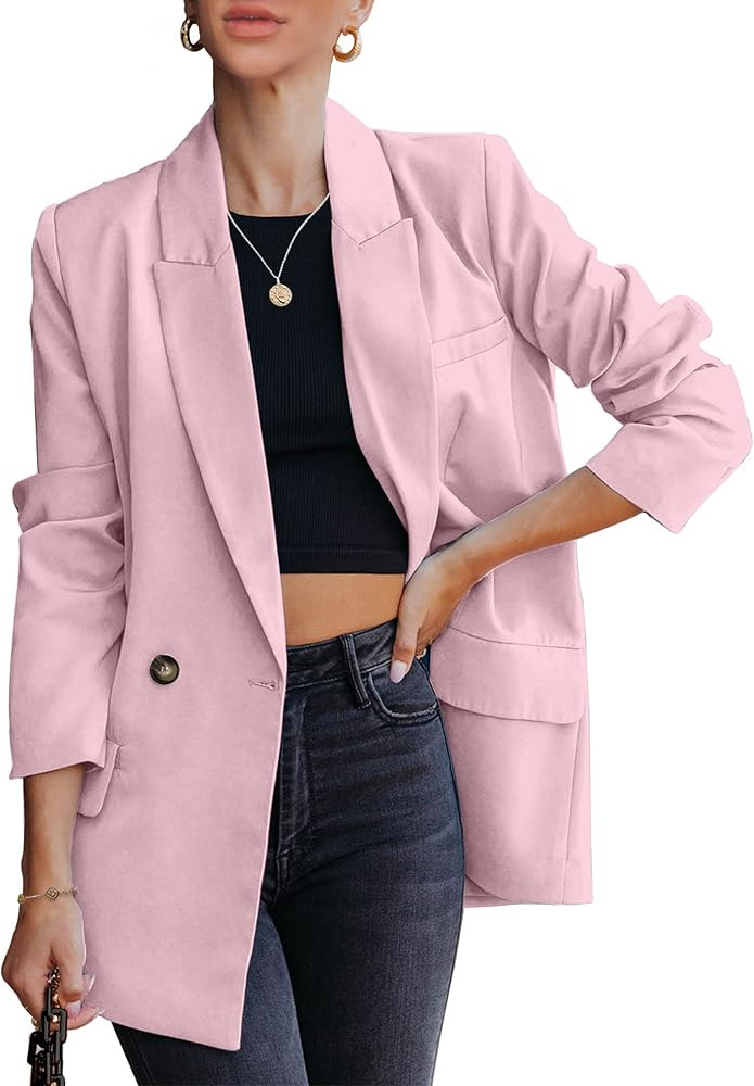 Work Casual Office Long Sleeve Fashion Dressy Business Outfits | Amazon (US)