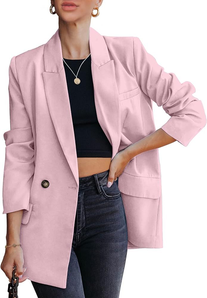 Work Casual Office Long Sleeve Fashion Dressy Business Outfits | Amazon (US)