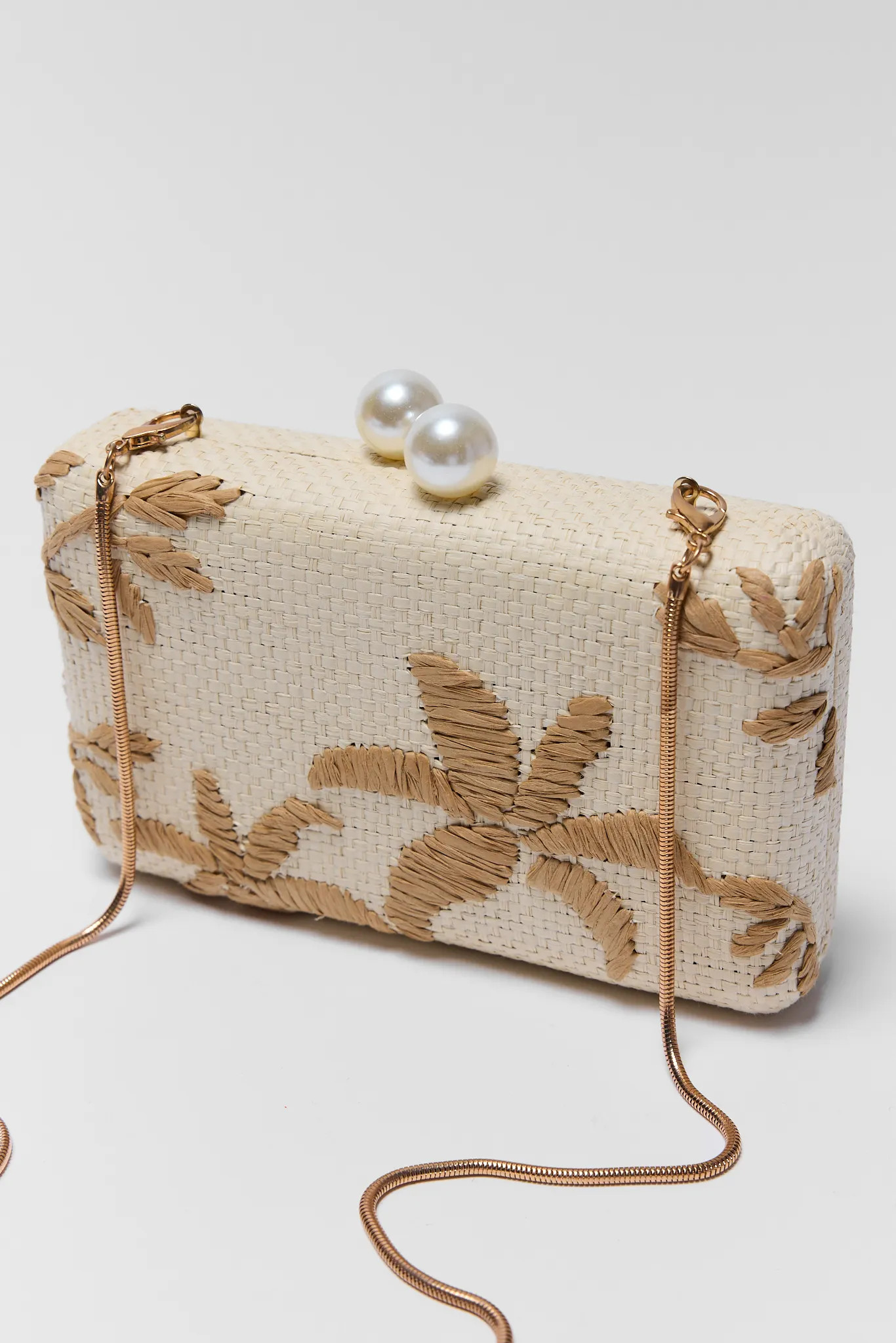 Sadie Ivory Raffia Palm Bag | Avara