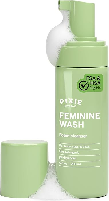 Pixie Feminine Wash \u2013 Healthy Foaming Cleaner with Natural Ingredients \u2013 More Foam Wash... | Amazon (US)