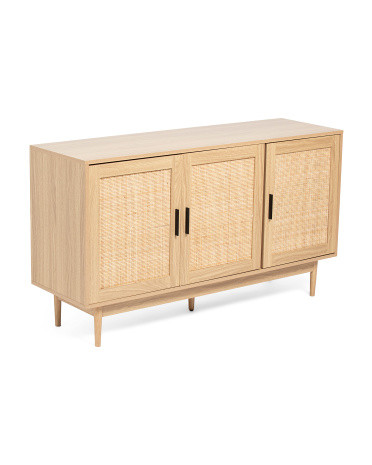 52.5x15.75x29.5 Sideboard Amana Rattan Cane Storage Cabinet | TJ Maxx