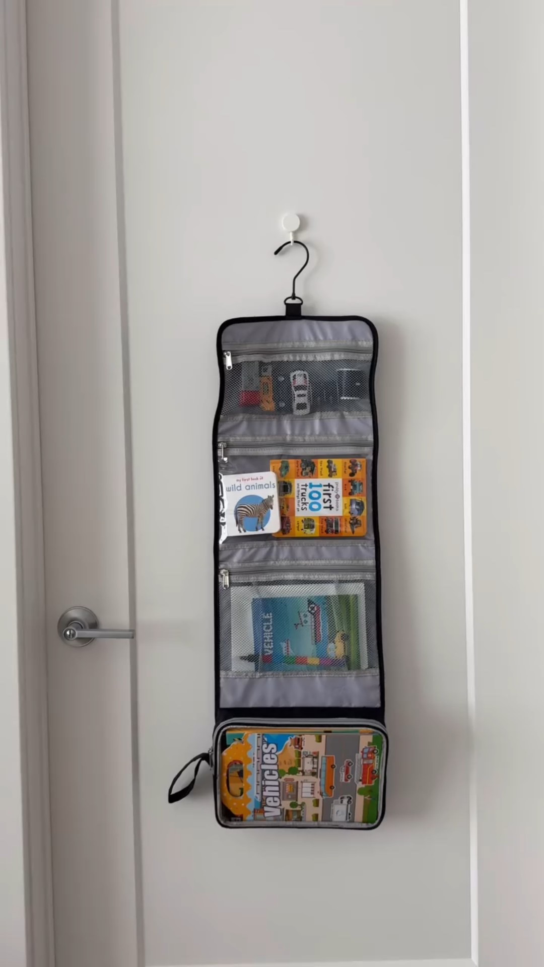 A while ago I saw this hack of using a rollable toiletry bag (I can’t remember where though, sorry!) but I tried it out on this trip and highly recommend it! It was compact and the hook allowed me to hang the bag on so many things, on and off the plane! If you’re traveling with little ones this summer, save this hack and try it out!

Share this with someone who’s going on vacation this summer ✨👌🏻

#toddlermom #toddlertravels #travelingtoddler #parenthacks #travelhacks #whatsinmytravelbag #summertravel