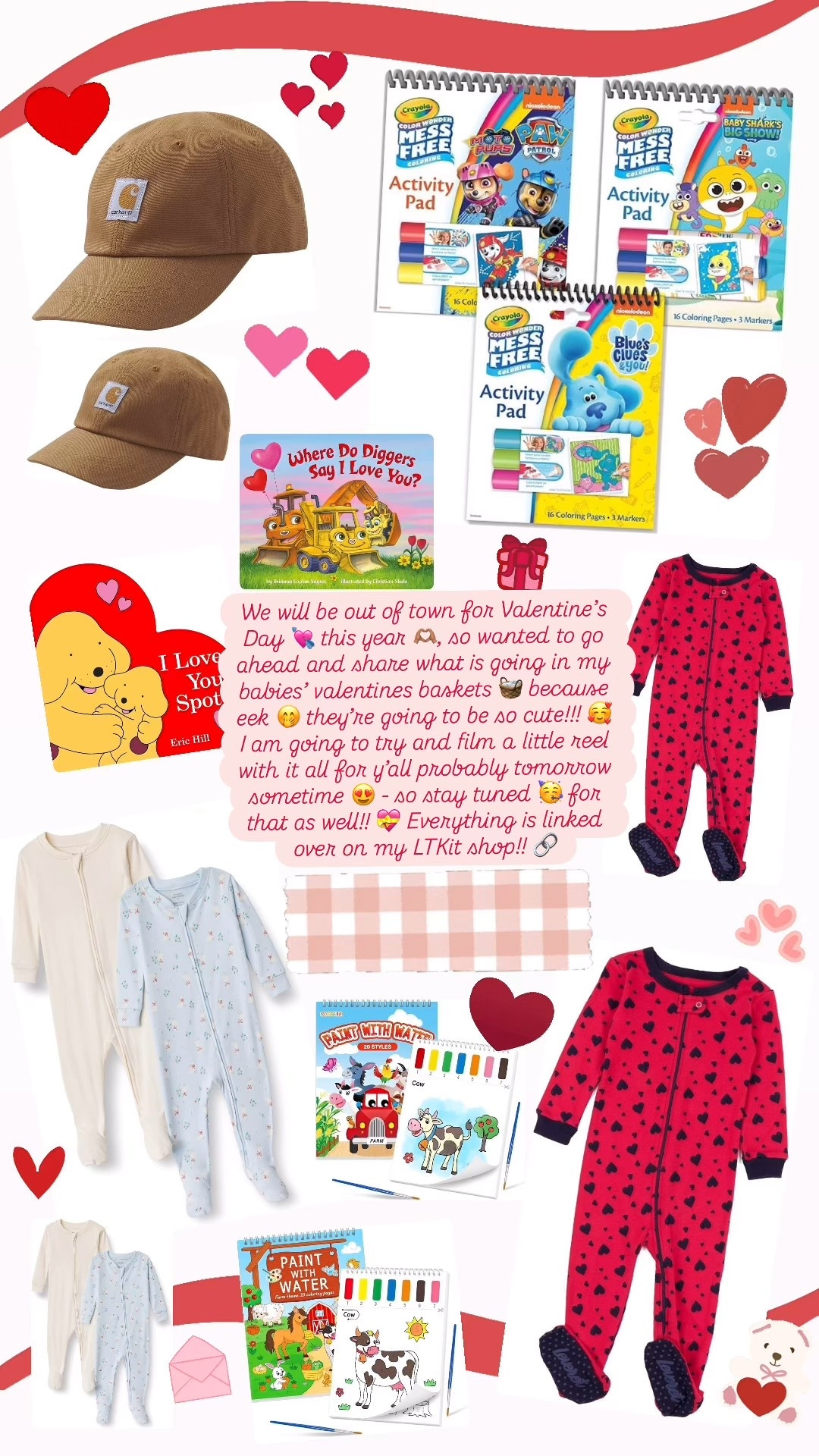 We will be out of town for Valentine’s Day 💘 this year 🫶🏽, so wanted to go ahead and share what is going in my babies’ valentines baskets 🧺 because eek 🤭 they’re going to be so cute!!! 🥰 I am going to try and film a little reel with it all for y’all probably tomorrow sometime 😍 - so stay tuned 🥳 for that as well!! 💝 Everything is linked over on my LTKit shop!! 🔗

#LTKValentine