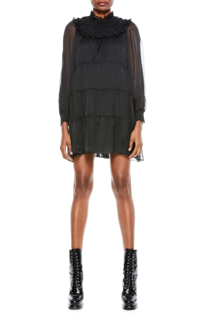Kellyann Smocked Long Sleeve Babydoll Dress | Nordstrom