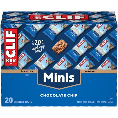 Clif Bar Minis - Chocolate Chip - 0.99 Ounce Energy Bars - 20 Count | Walmart (US)