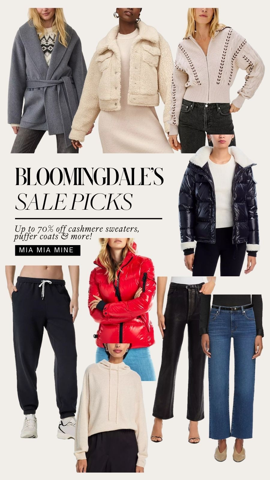 Bloomingdale’s sale picks
Save up to 60% off winter staples, Sam puffer coats, Frame jeans, cashmere sweaters and more 

#LTKFindsUnder100 #LTKSaleAlert #LTKSeasonal