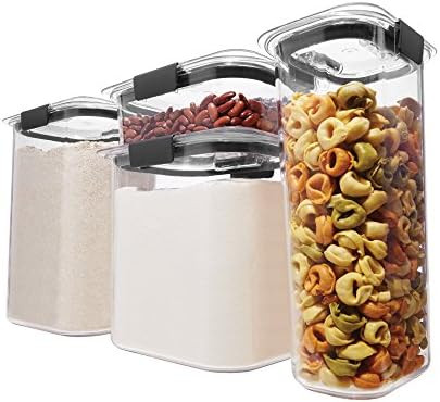Rubbermaid Brilliance Pantry Organization & Food Storage Containers with Airtight Lids, Set of 4 ... | Amazon (US)