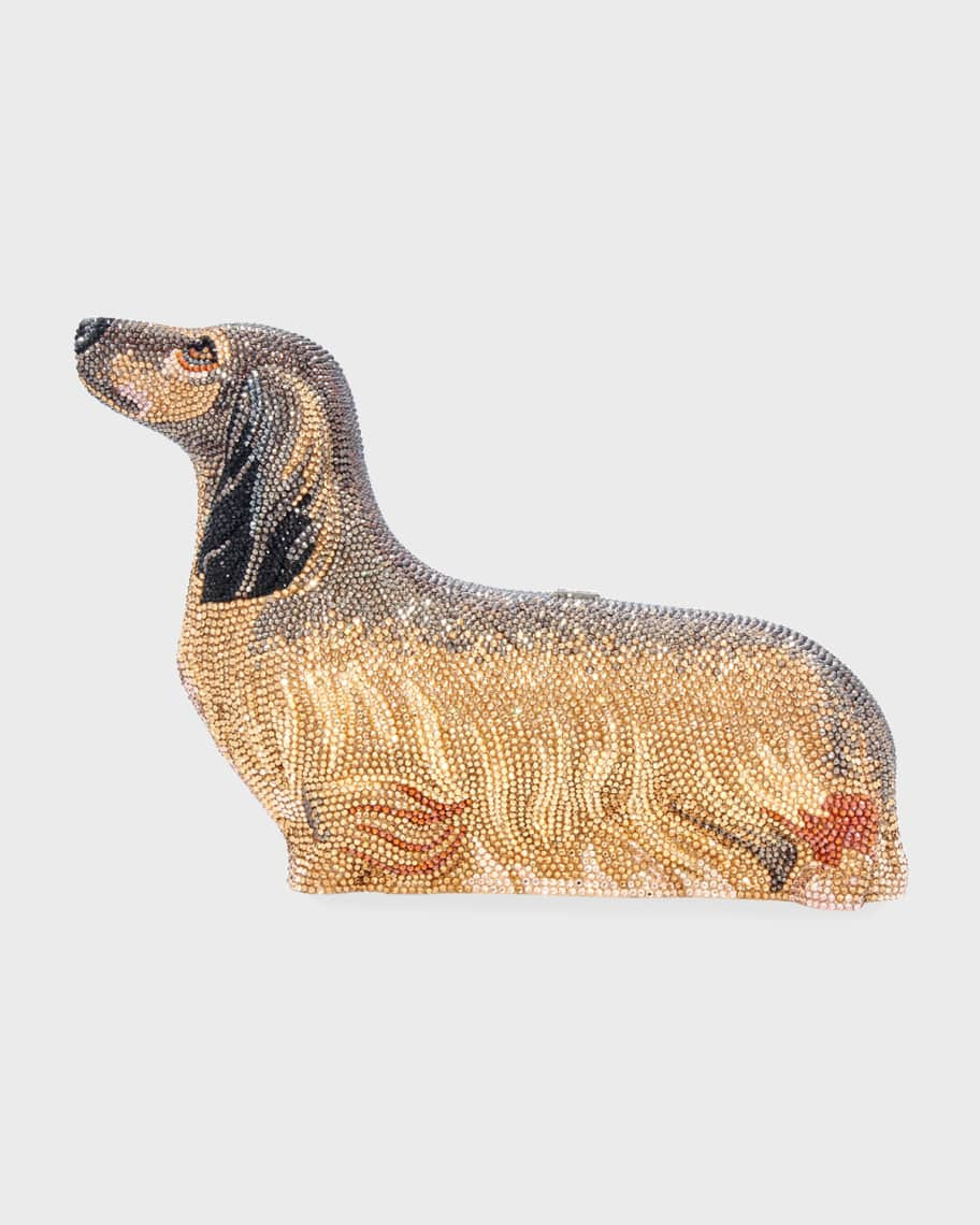 Judith Leiber Couture Romeo Dachshund Minaudiere Crystal Clutch Bag | Neiman Marcus